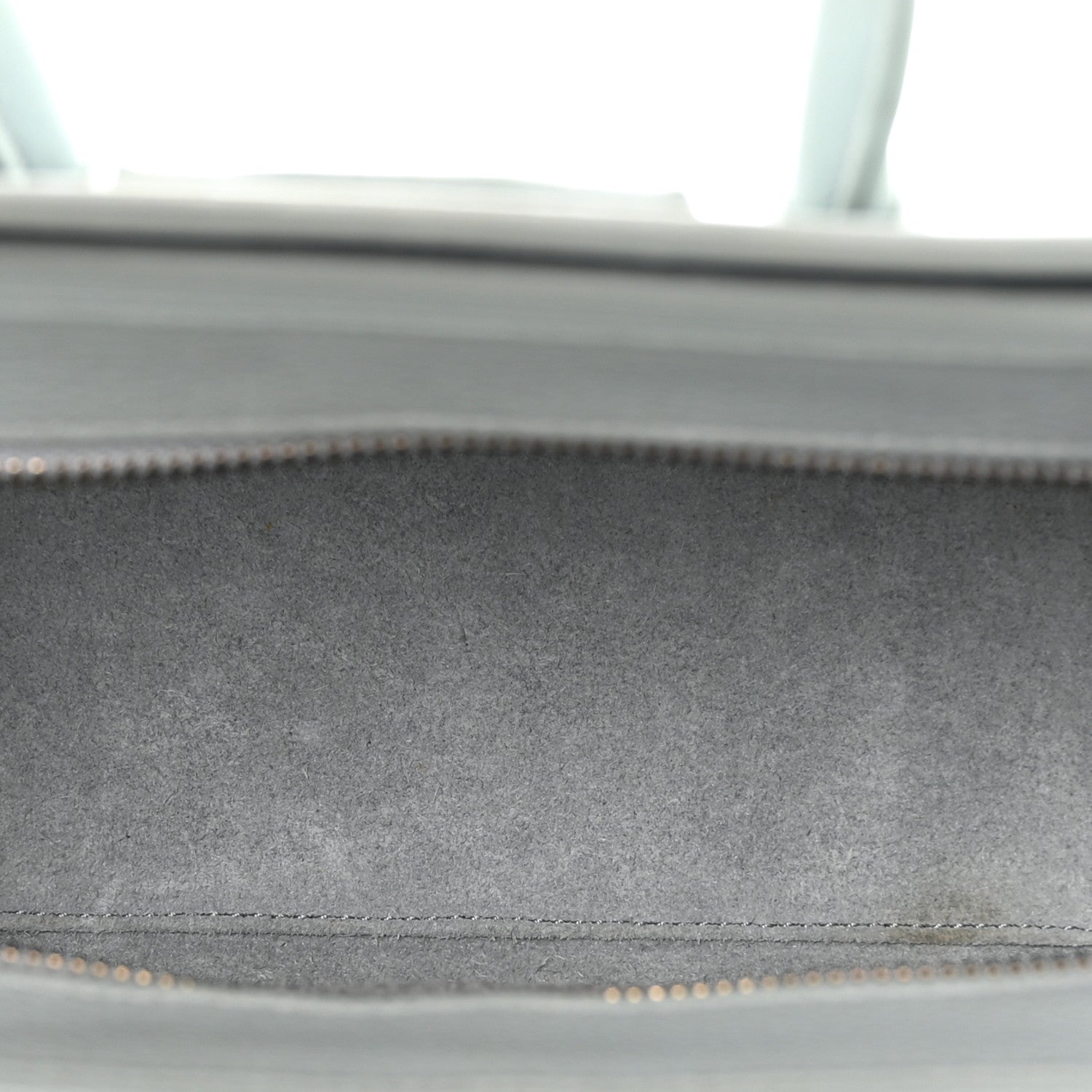 Celine Drummed Calfskin Nano Luggage Almond 5 of 10
