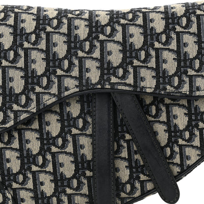 Christian Dior Oblique Saddle Bag Blue 8 of 10