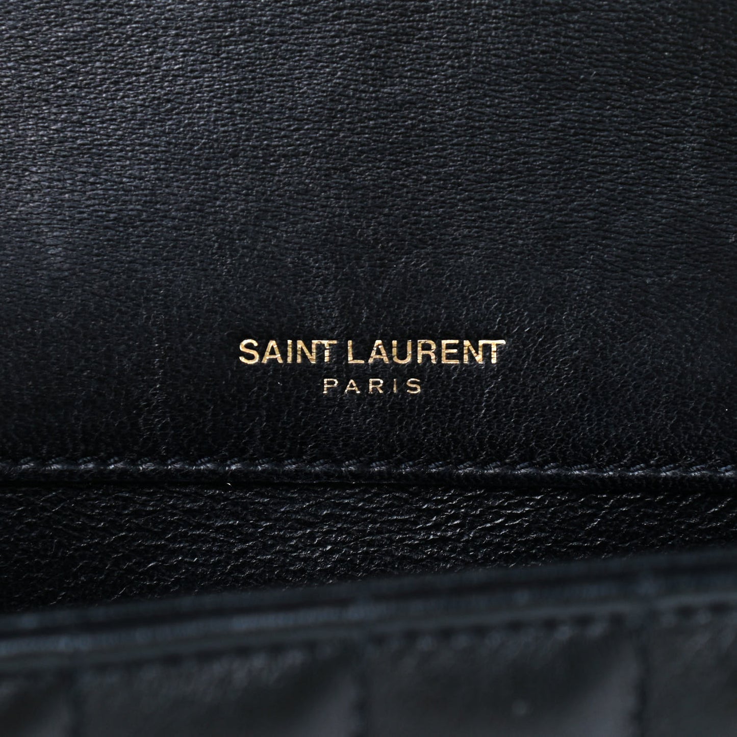 Lambskin Matelasse Monogram Medium Vicky Chain Bag Black