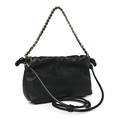 Loewe Mellow Nappa Donut Chain Flamenco Knot Clutch Black 3 of 10
