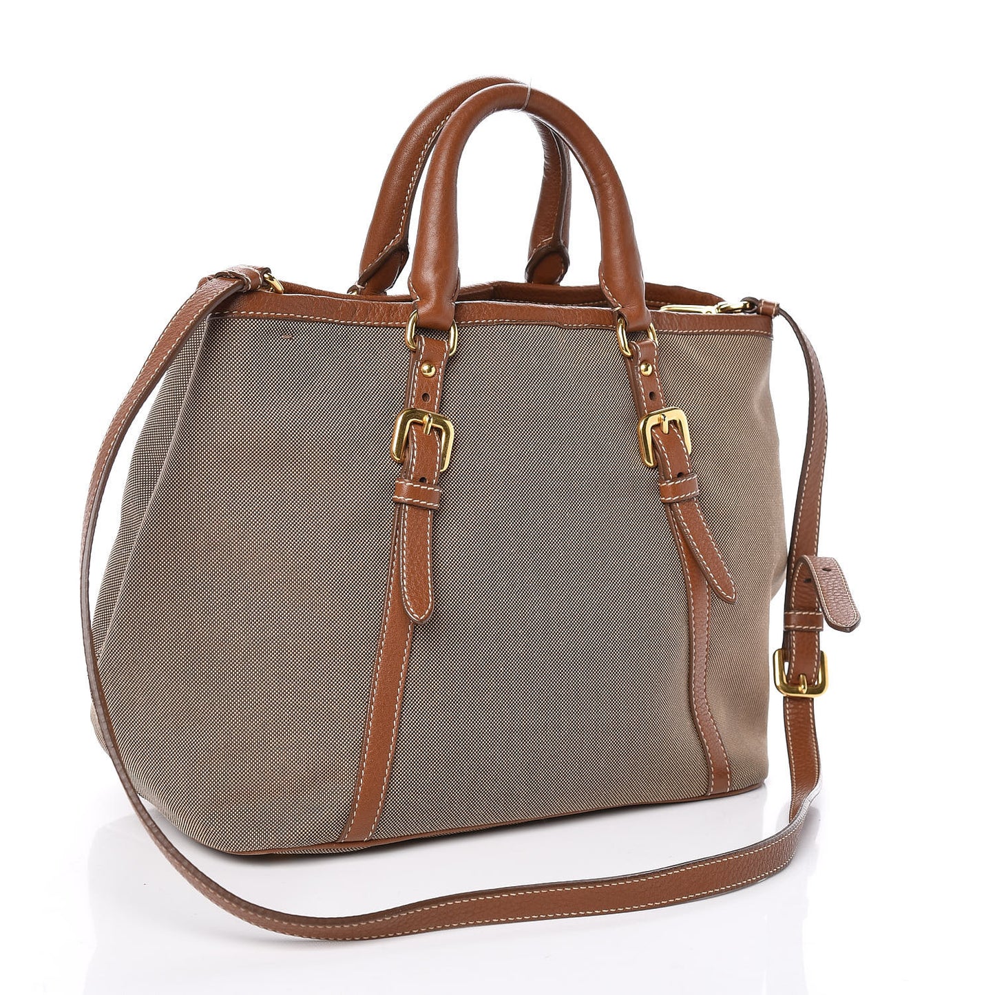 Jacquard Logo Tote Corda Brandy