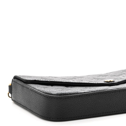 Louis Vuitton Empreinte Pochette Felicie Chain Wallet Black 9 of 10