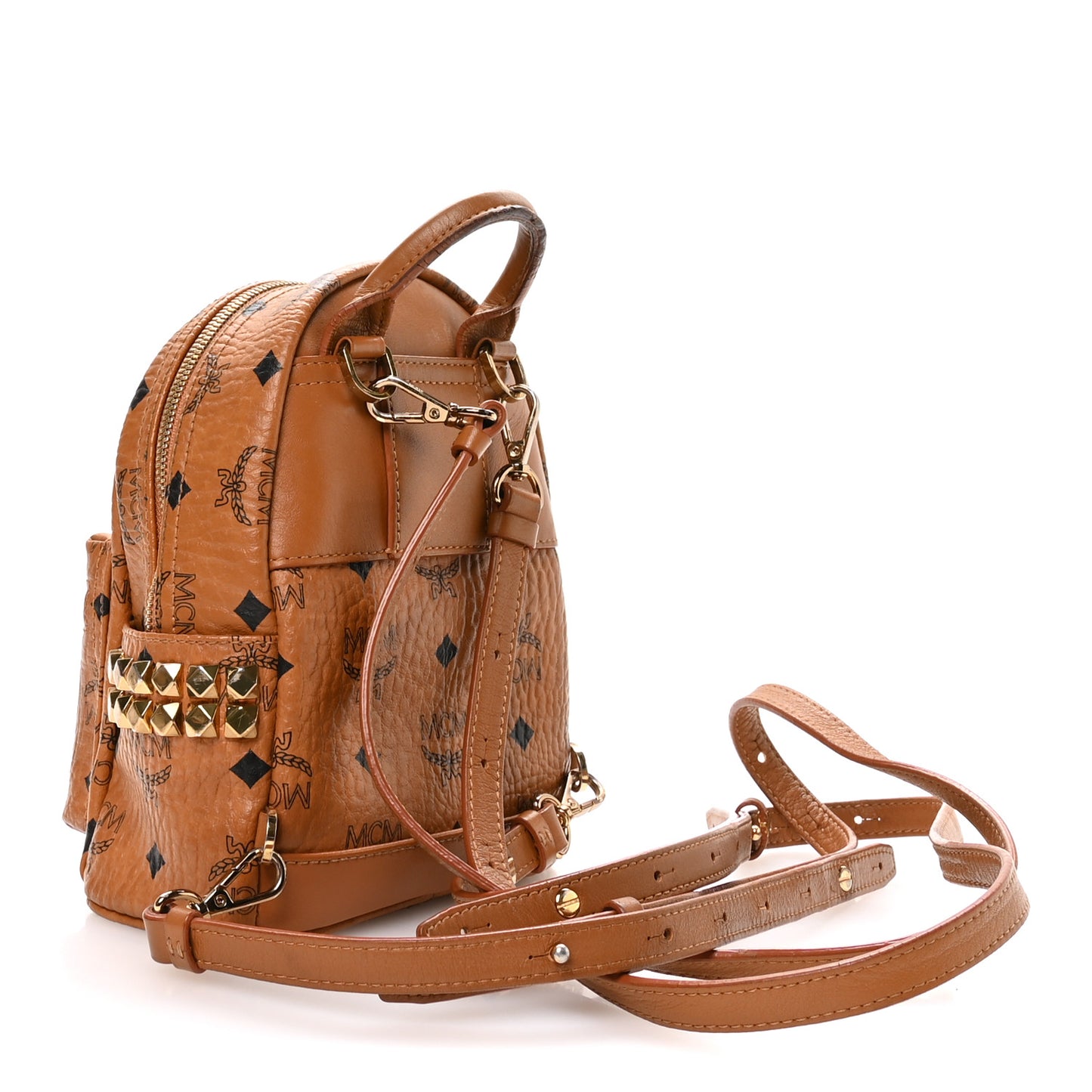 Visetos Side Stud X-Mini Stark Bebe Boo Backpack Cognac