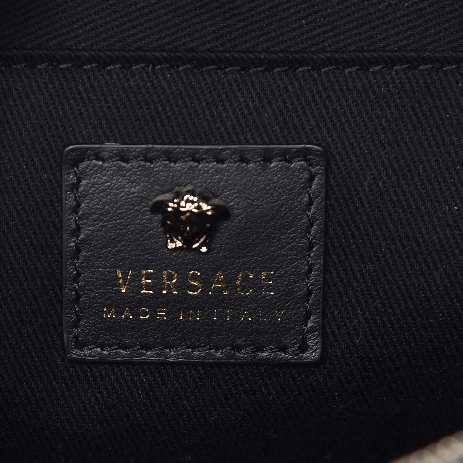 Versace Calfskin Palazzo Camera Bag Black 6 of 9