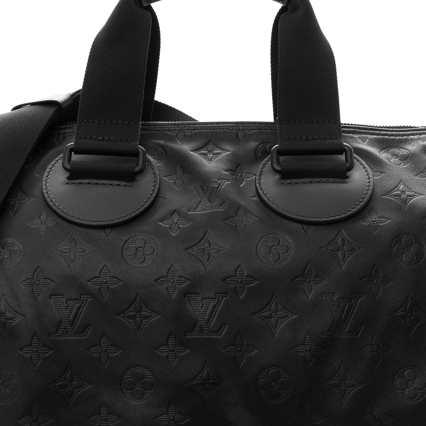 Calfskin Shadow Monogram Mens Speedy Bandouliere 40