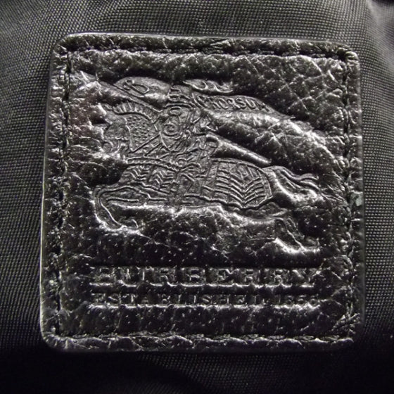 Burberry Nylon Tonal Check Diaper Bag Black 8 of 9