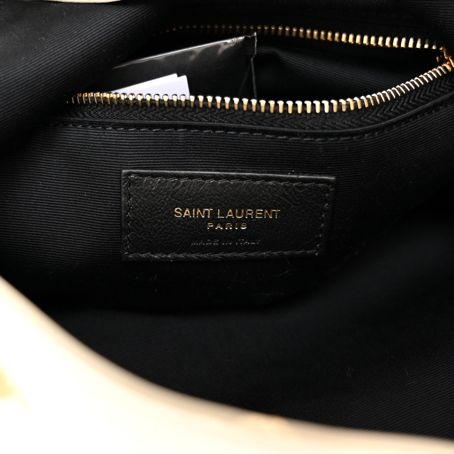 Saint Laurent Lambskin Matelasse Monogram Joe Backpack Cream 6 of 10