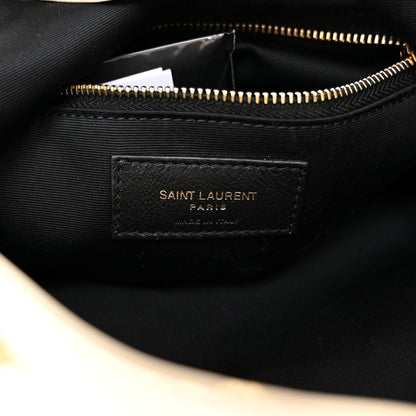 Saint Laurent Lambskin Matelasse Monogram Joe Backpack Cream 6 of 10