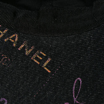 Chanel Denim Mood Cap Hat Black 8 of 8