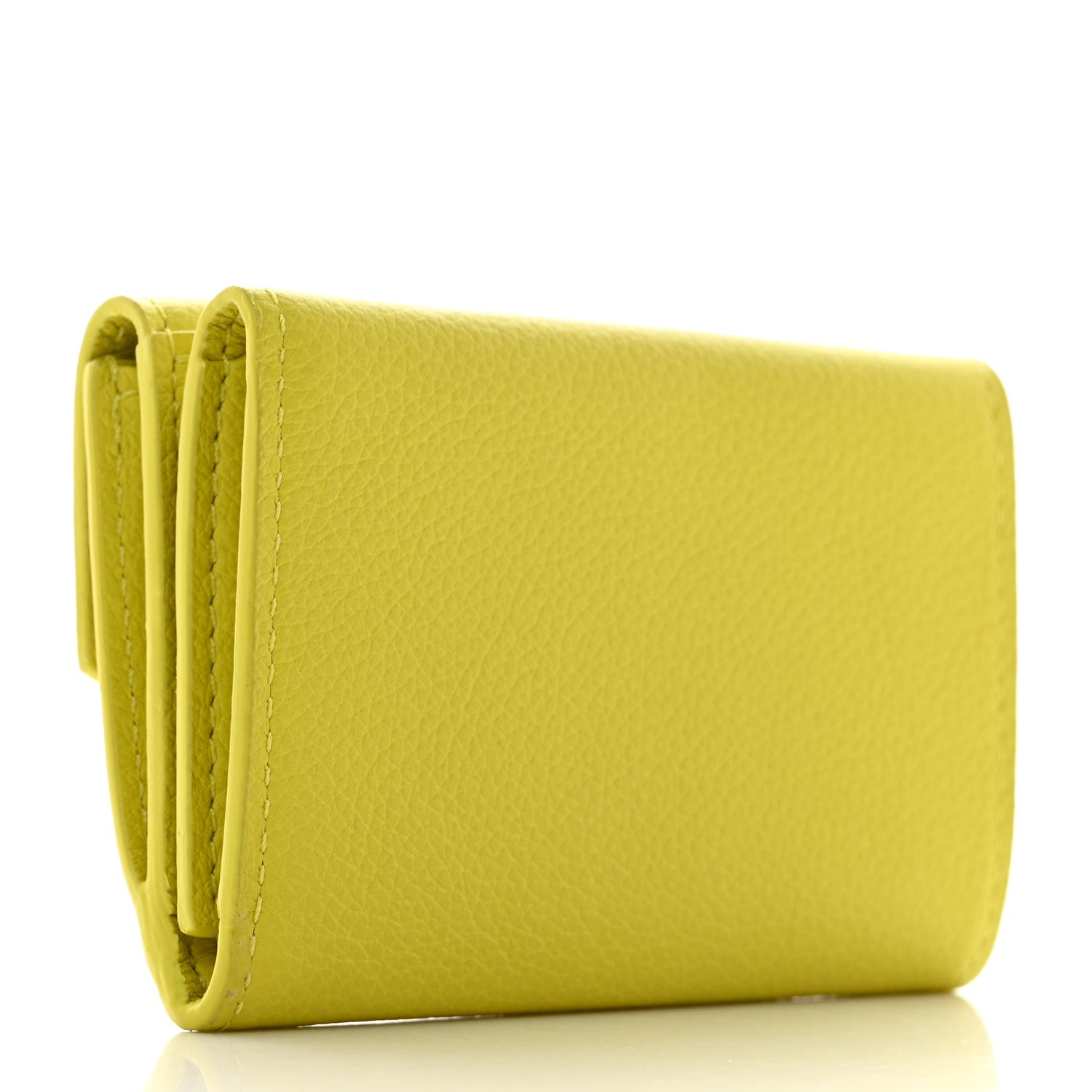 Louis Vuitton Soft Calfskin My LockMe Compact Wallet Pistache 3 of 8