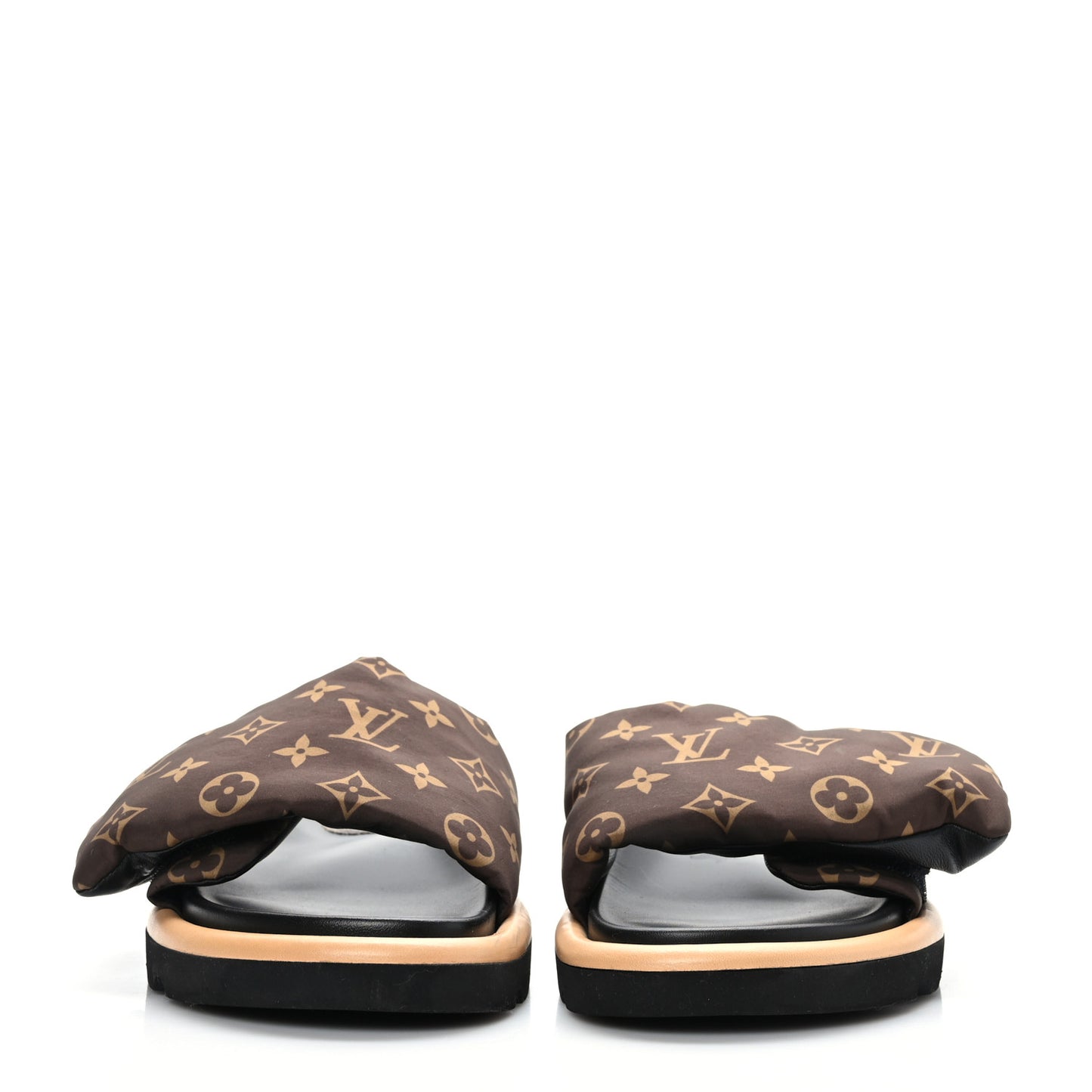 Nylon Monogram Pool Pillow Comfort Mule 40 Cacao Brown