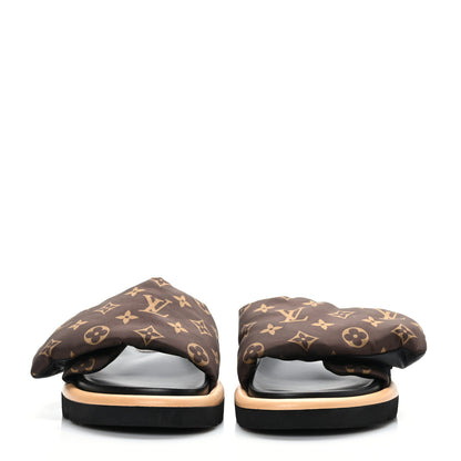 Louis Vuitton Nylon Monogram Pool Pillow Comfort Mule 40 Cacao Brown 2 of 7