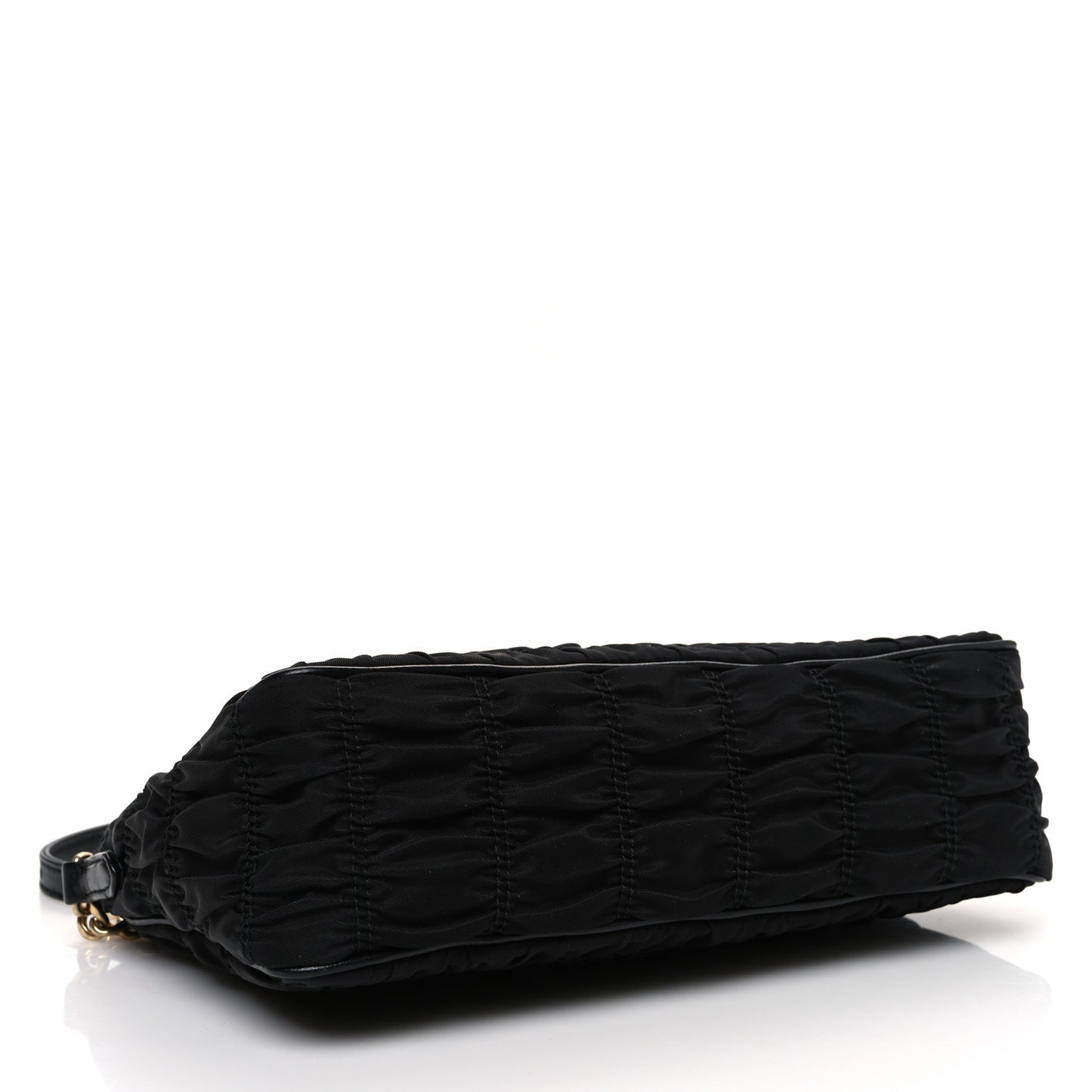 Tessuto Nylon Gaufre Shoulder Bag Black