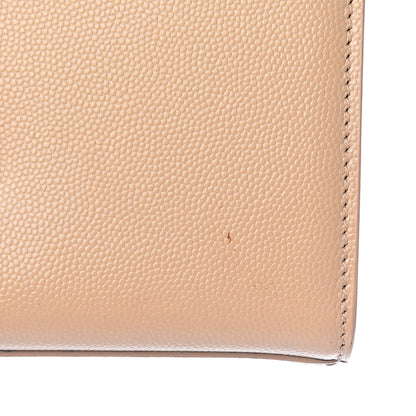 Saint Laurent Grain De Poudre Small Monogram Kate Satchel Nude Powder 8 of 15