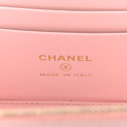 Chanel Caviar Quilted Small Vanity Case With Chain Light Pink 6 of 10