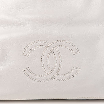 Chanel Lambskin CC Handle Tote White 8 of 11