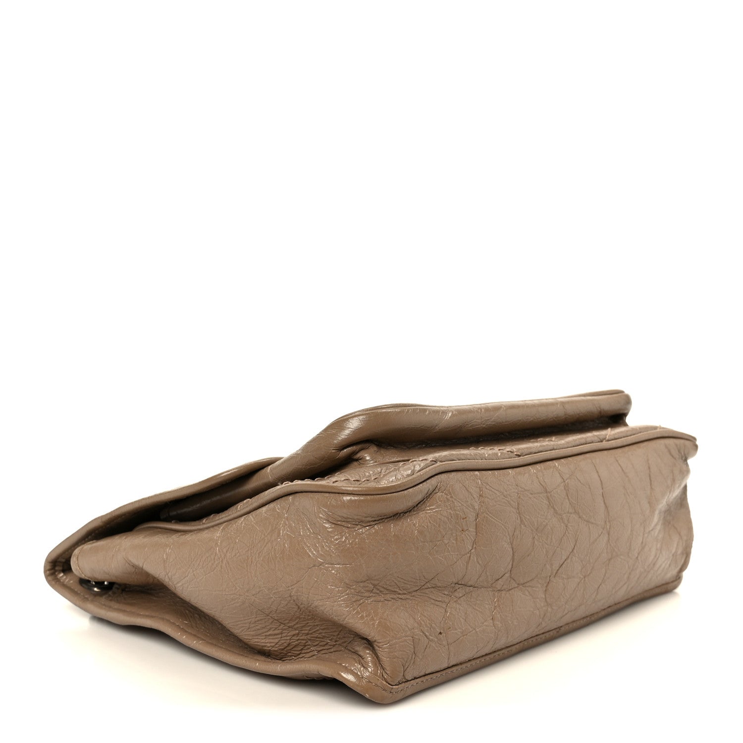 Saint Laurent Crinkled Calfskin Matelasse Monogram Medium Niki Chain Satchel Light Taupe 4 of 12