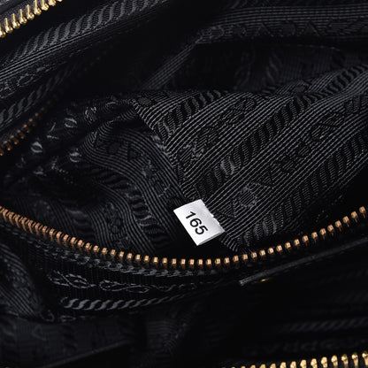 Prada Tessuto Nylon Jacquard Logo Tote Nero Black 8 of 8