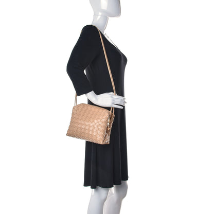 Bottega Veneta Nappa Intrecciato Small Loop Camera Bag Almond 2 of 11