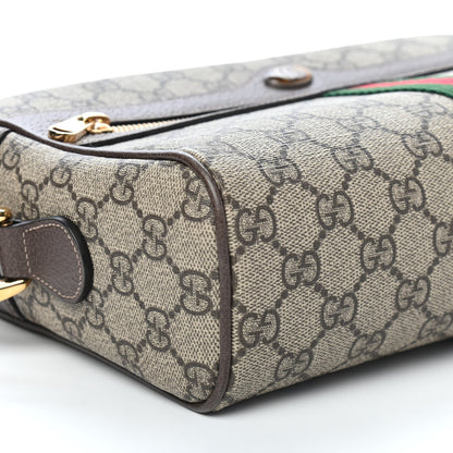 Gucci GG Supreme Monogram Web Small Ophidia Shoulder Bag Brown 8 of 9