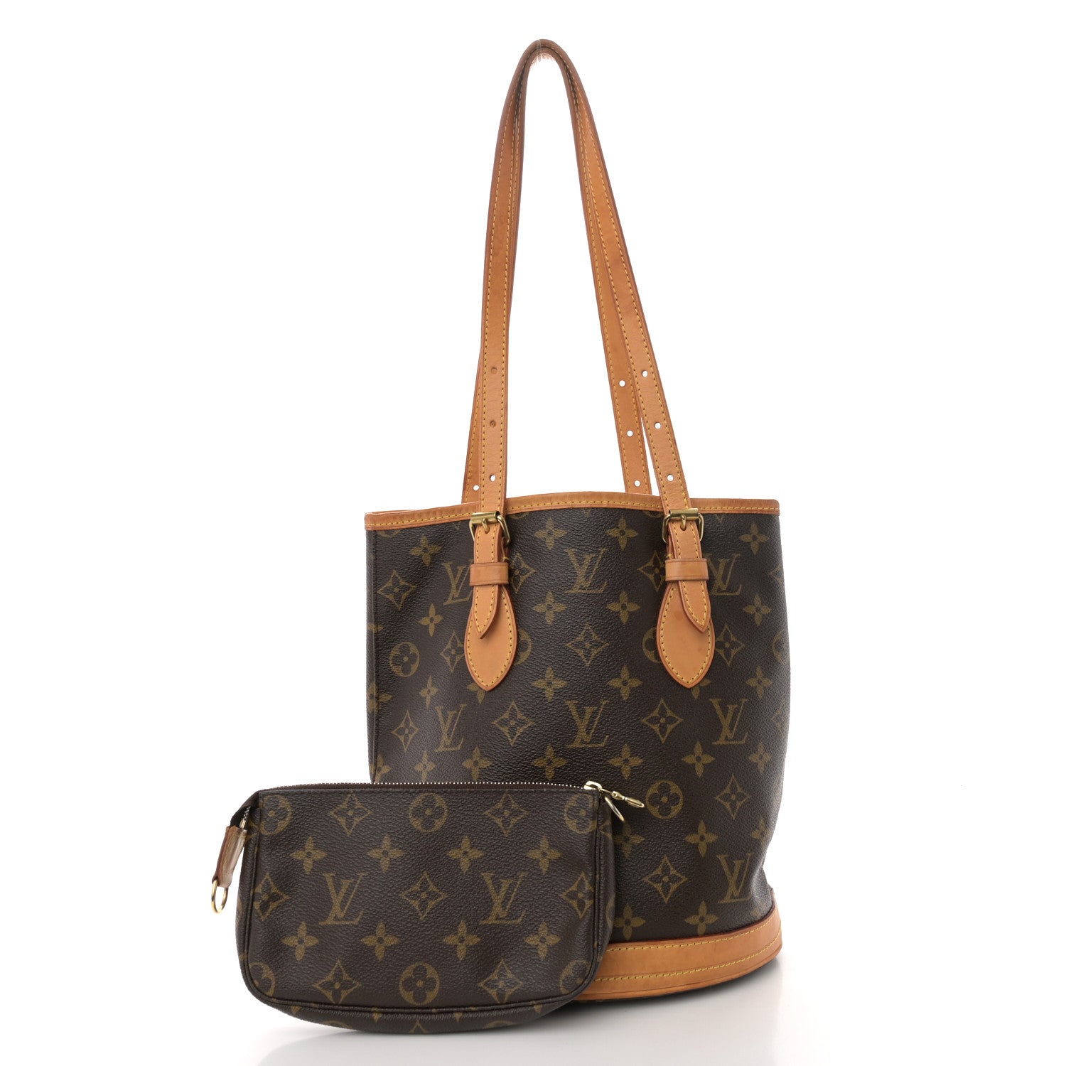 Louis Vuitton LOUIS VUITTON Monogram Petit Bucket 23 3 of 15