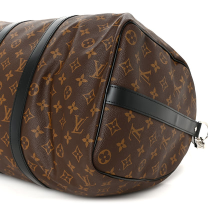 Louis Vuitton Monogram Macassar Keepall Bandouliere 45 9 of 9