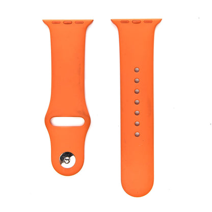 Hermes Silicone 38mm Apple Sports Watch Single Tour Band Orange 1 of 6