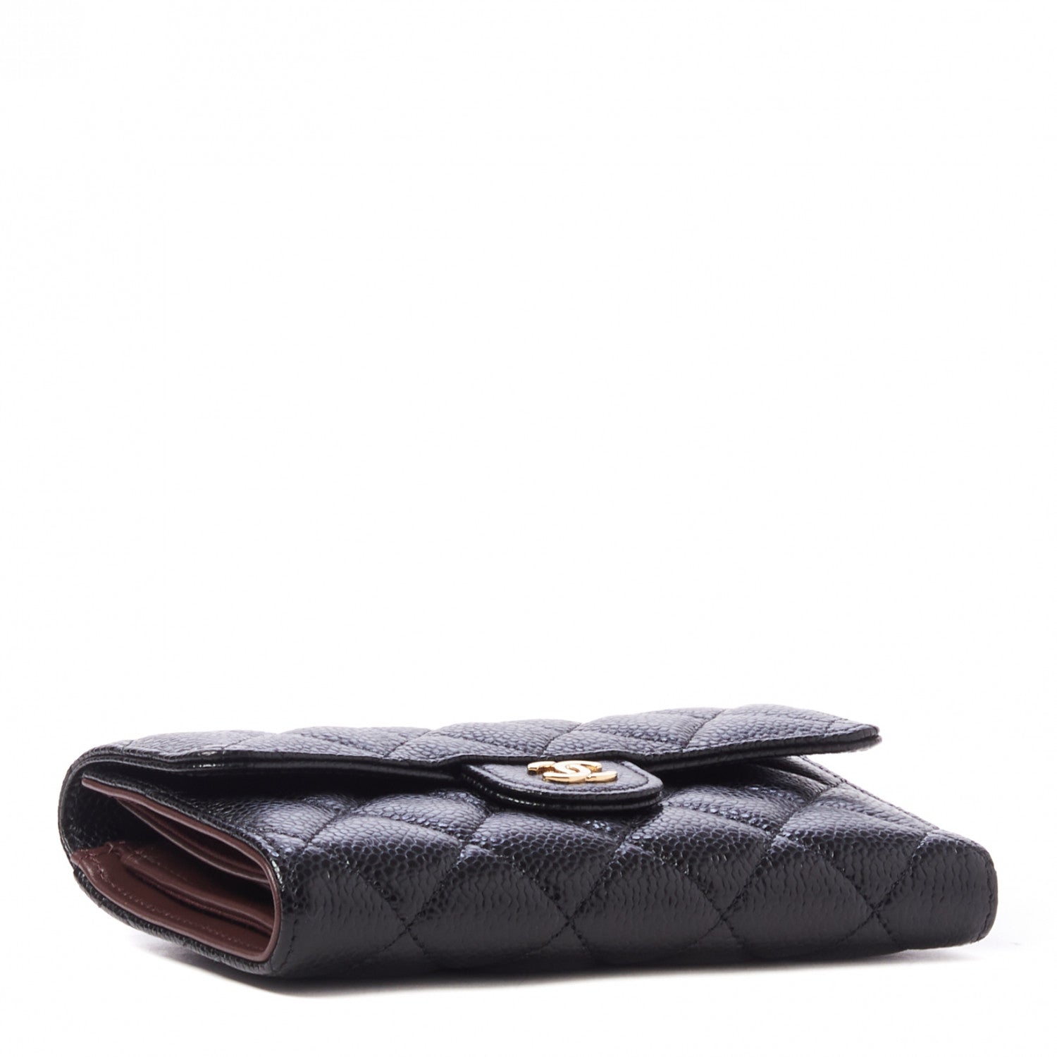 Chanel Caviar Quilted Medium Flap Wallet Black 3 of 10