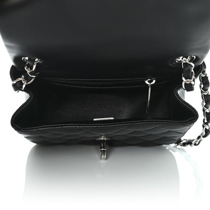 Chanel Lambskin Quilted Mini Square Flap Black 8 of 8