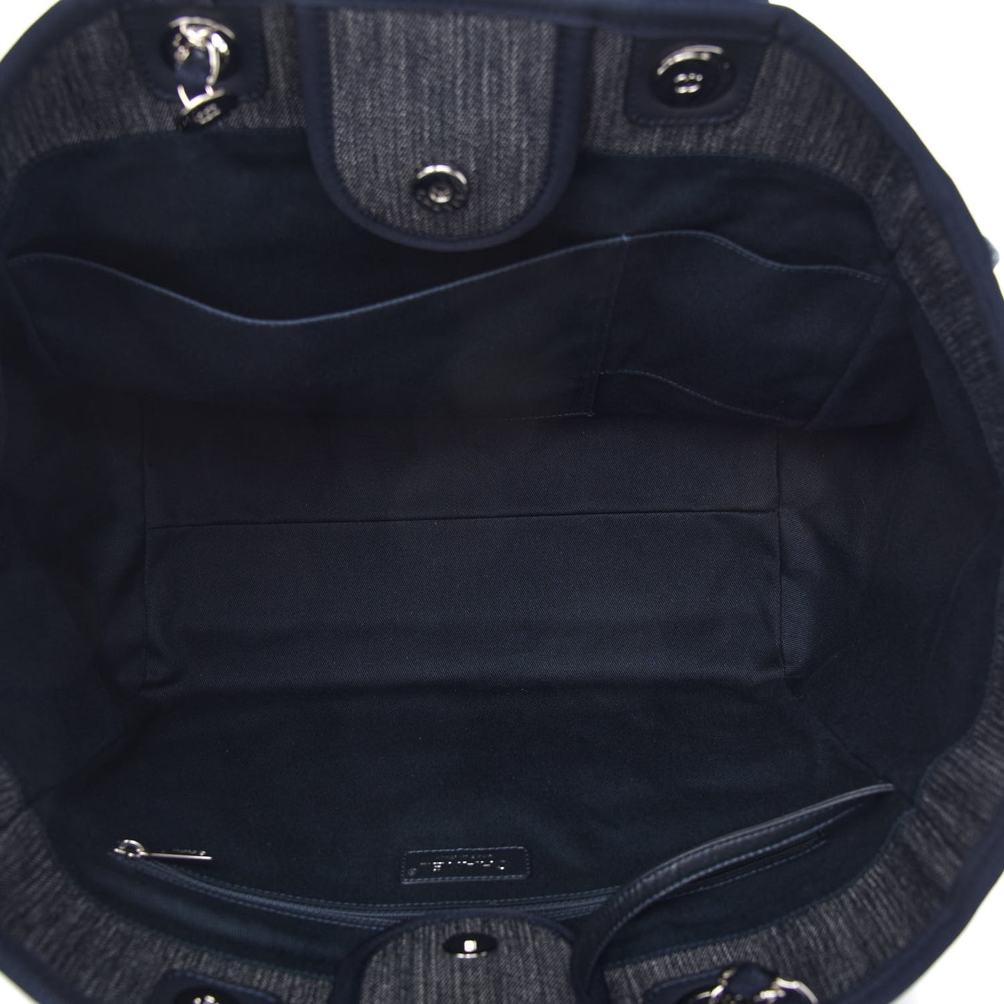 Denim Medium Deauville Tote Dark Blue