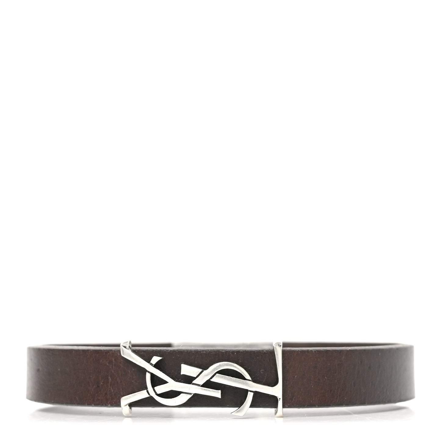 Calfskin Opyum Bracelet L Dark Brown