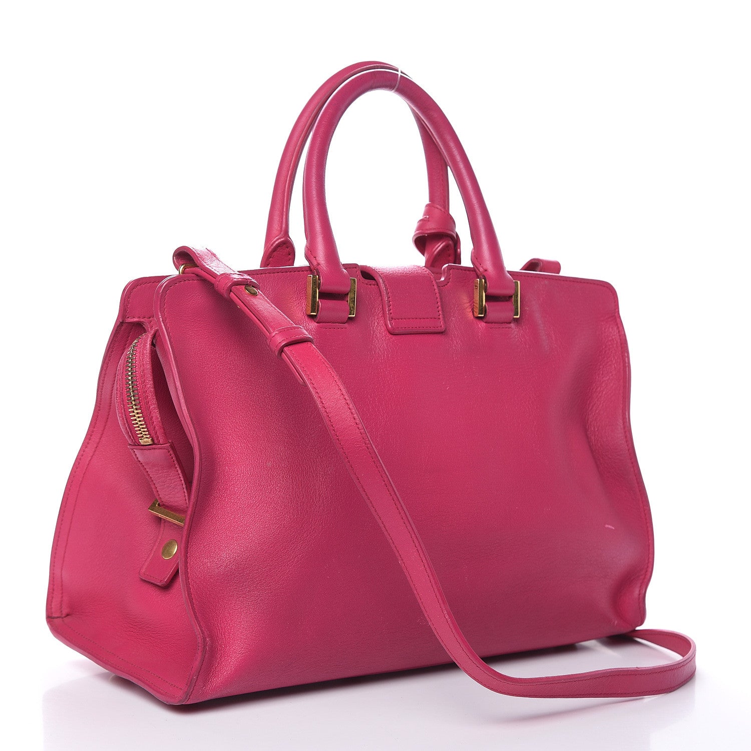 Saint Laurent Calfskin Small Classic Y Cabas Fuchsia 3 of 20