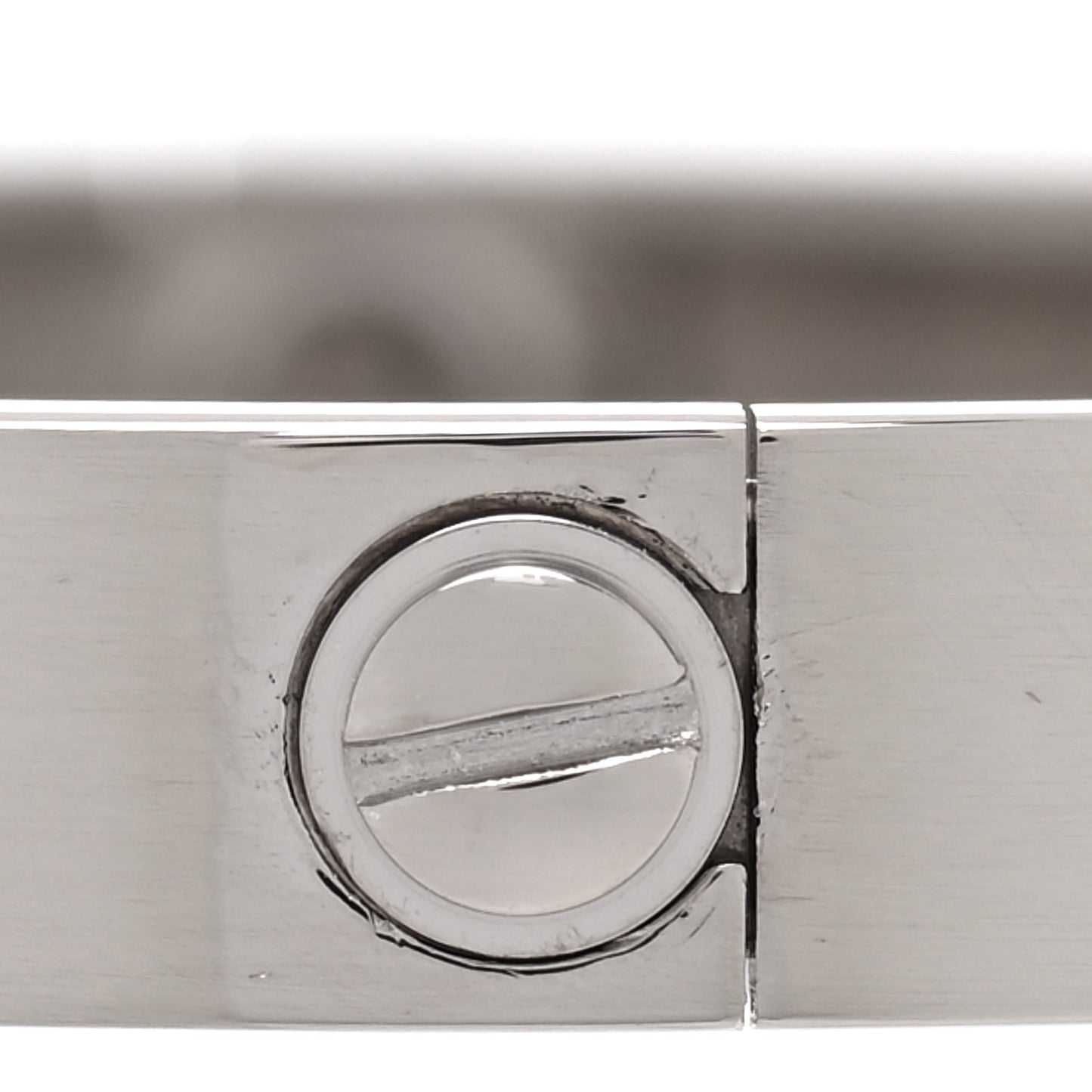 18K White Gold LOVE Bracelet 17