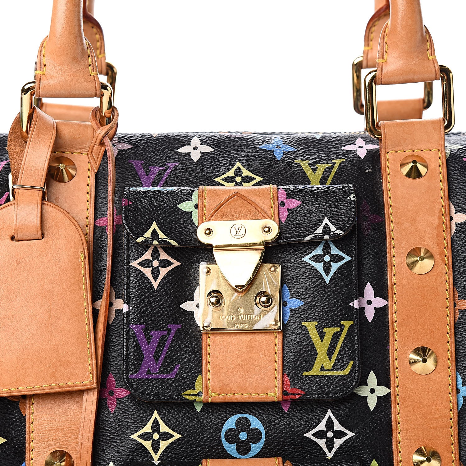 Louis Vuitton Monogram Multicolor Keepall 45 Black 13 of 13