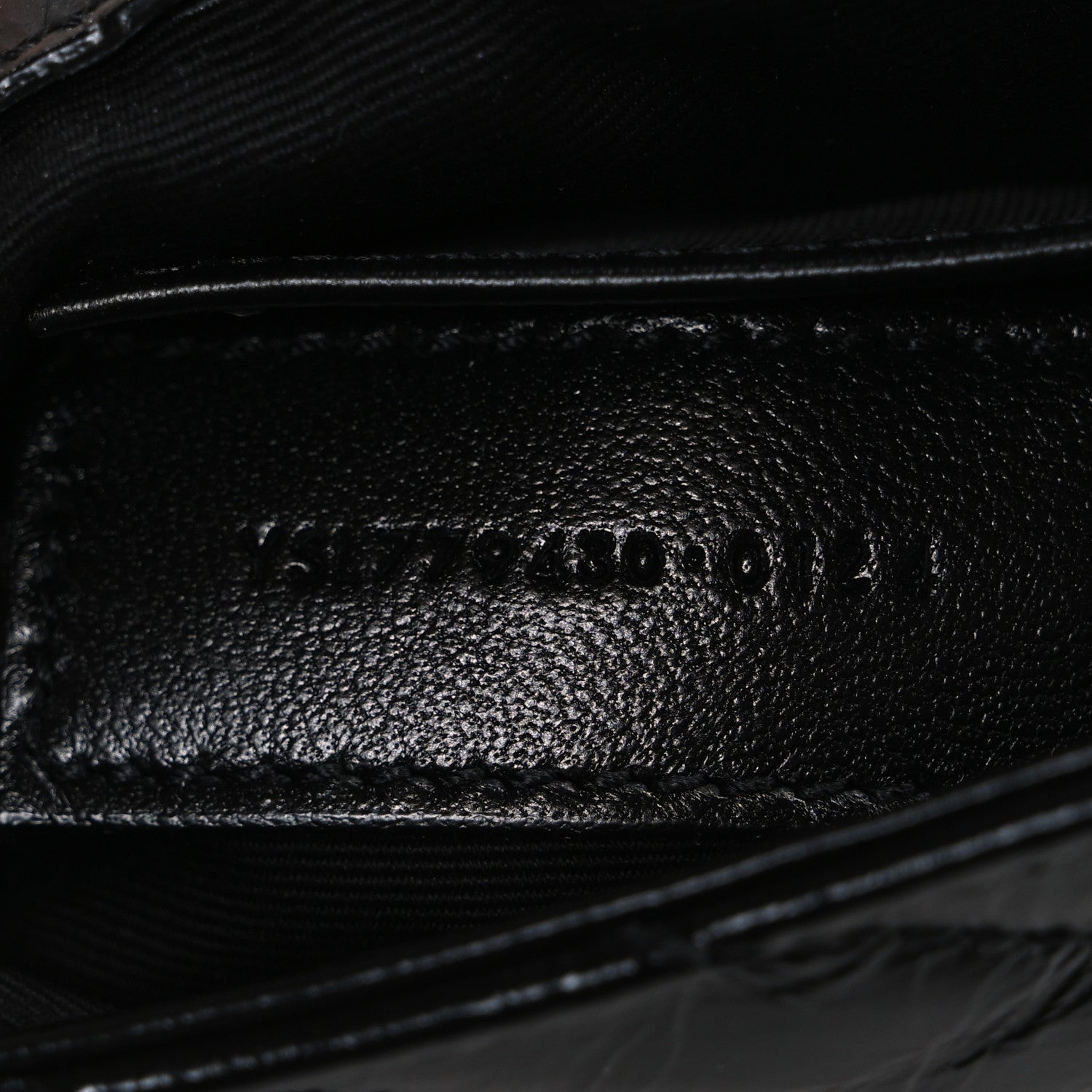 Saint Laurent Shiny Calfskin Matelasse Chevron Monogram Mini College Bag Black 7 of 10