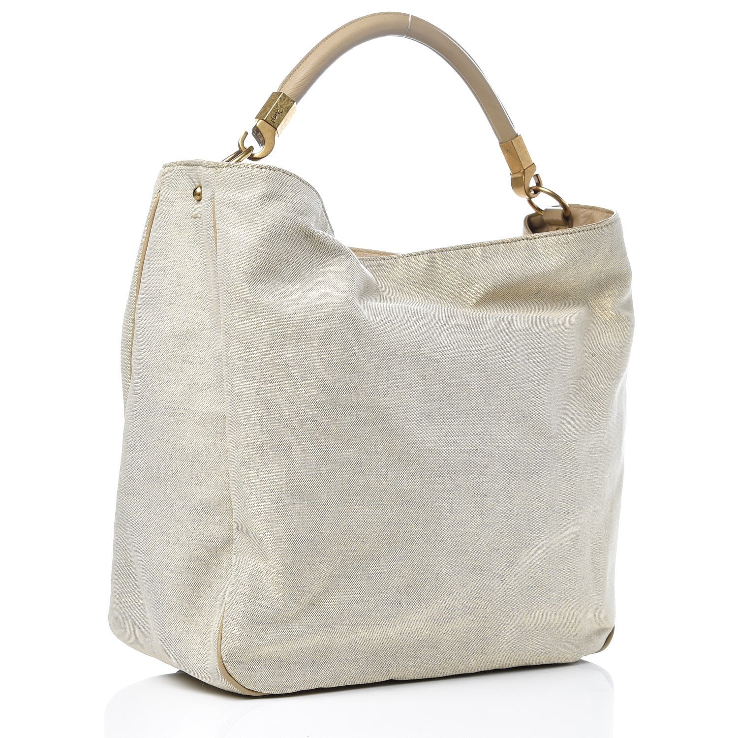 Saint Laurent Canvas Sheepskin Large Roady Beige 3 of 7