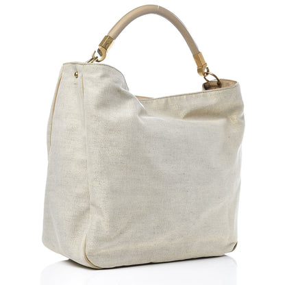 Saint Laurent Canvas Sheepskin Large Roady Beige 3 of 7