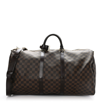 Louis Vuitton Damier Ebene Keepall Bandouliere 55 1 of 10