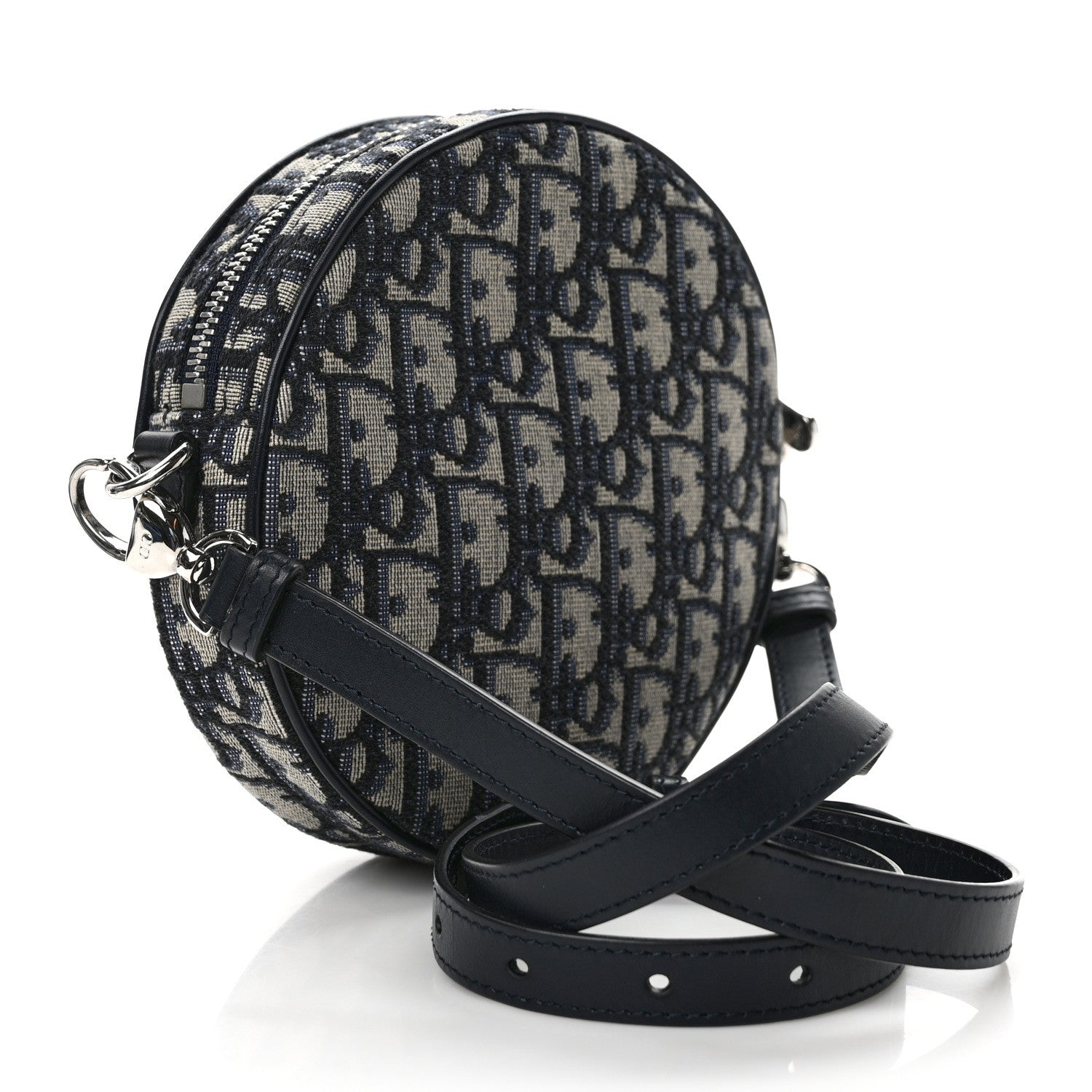 Christian Dior Oblique Jacquard Baby Ball Cross Body Bag Blue 3 of 9