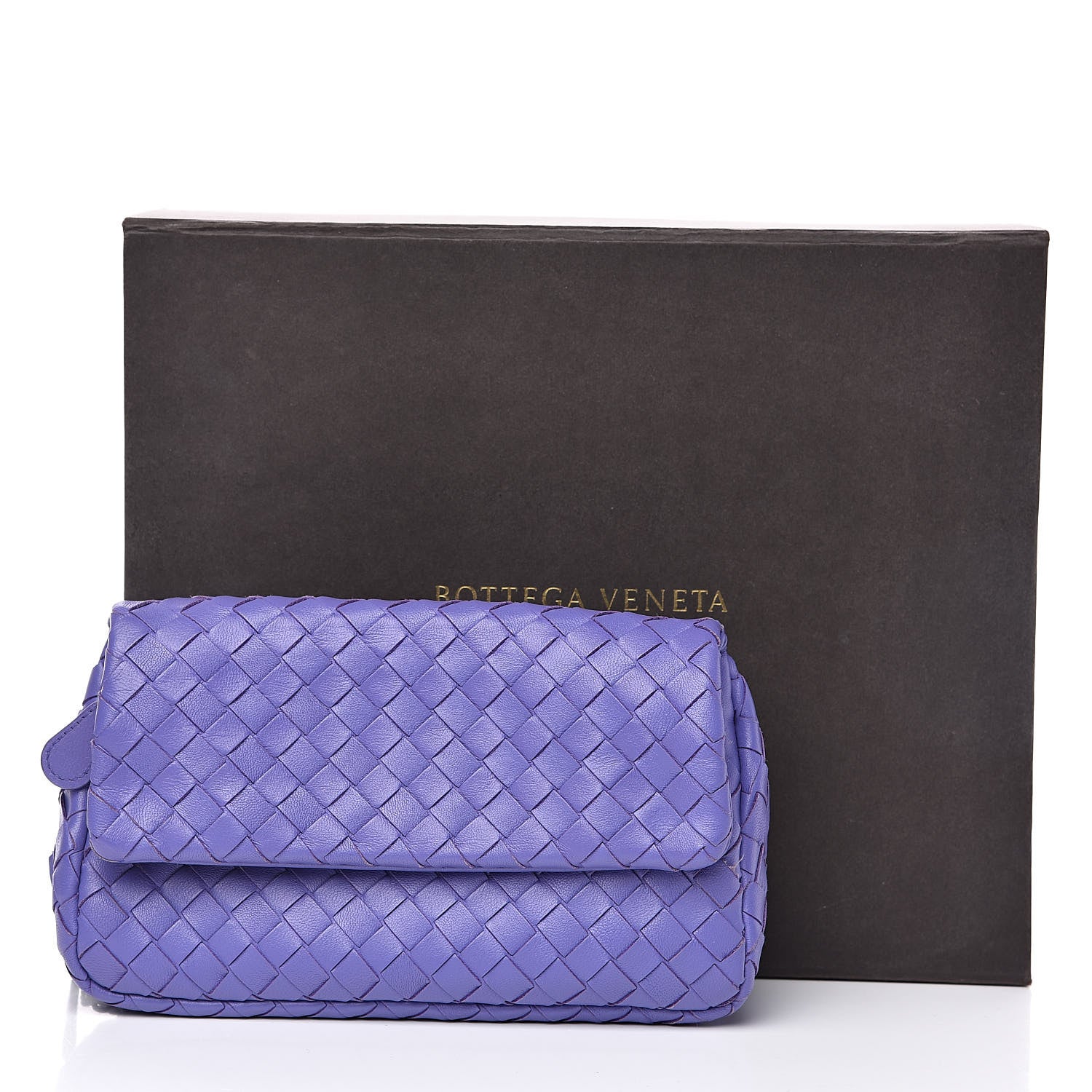 Bottega Veneta Nappa Intrecciato Mini Chain Messenger Lavender 12 of 12