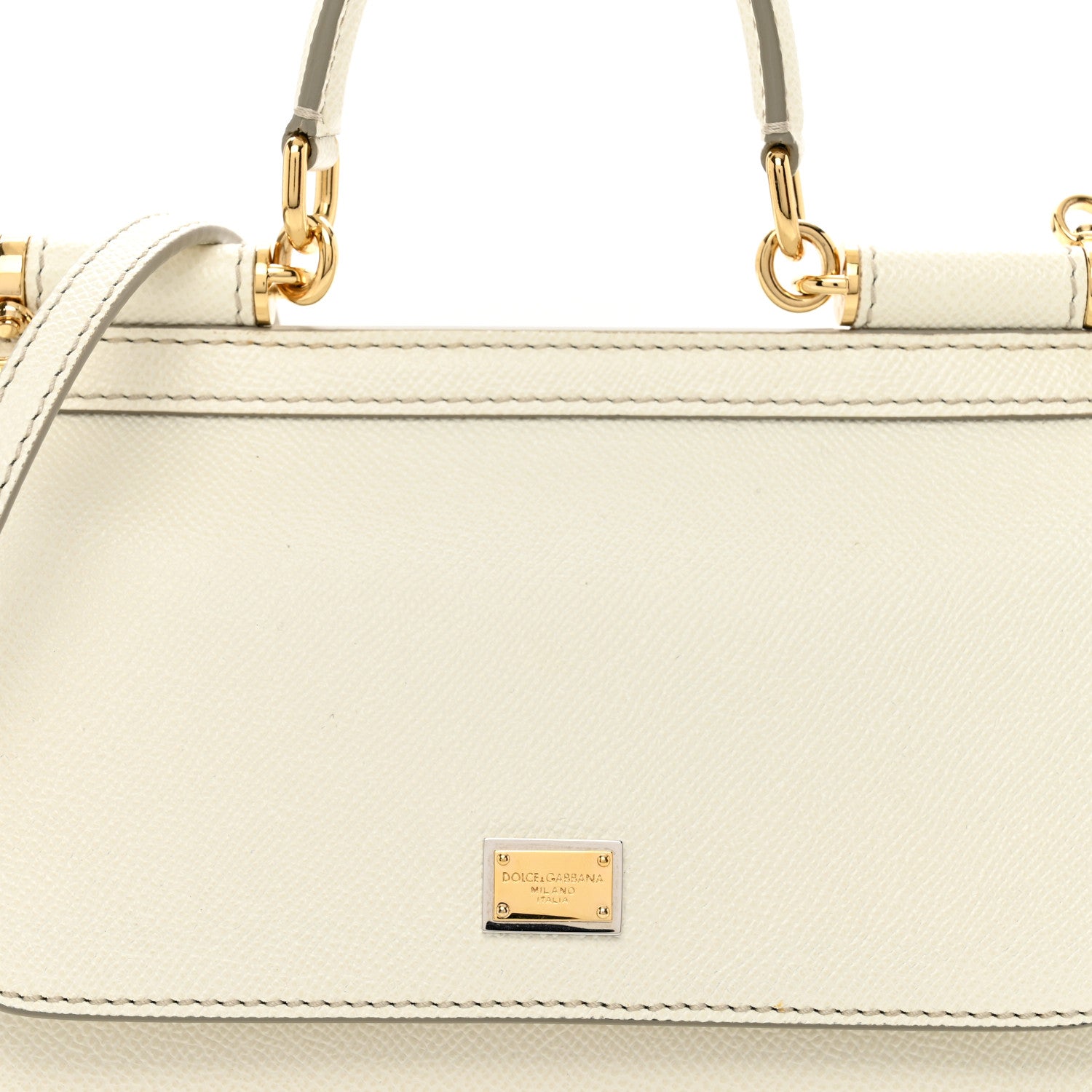 Dolce & Gabbana Dauphine Small Miss Sicily Satchel White 5 of 11