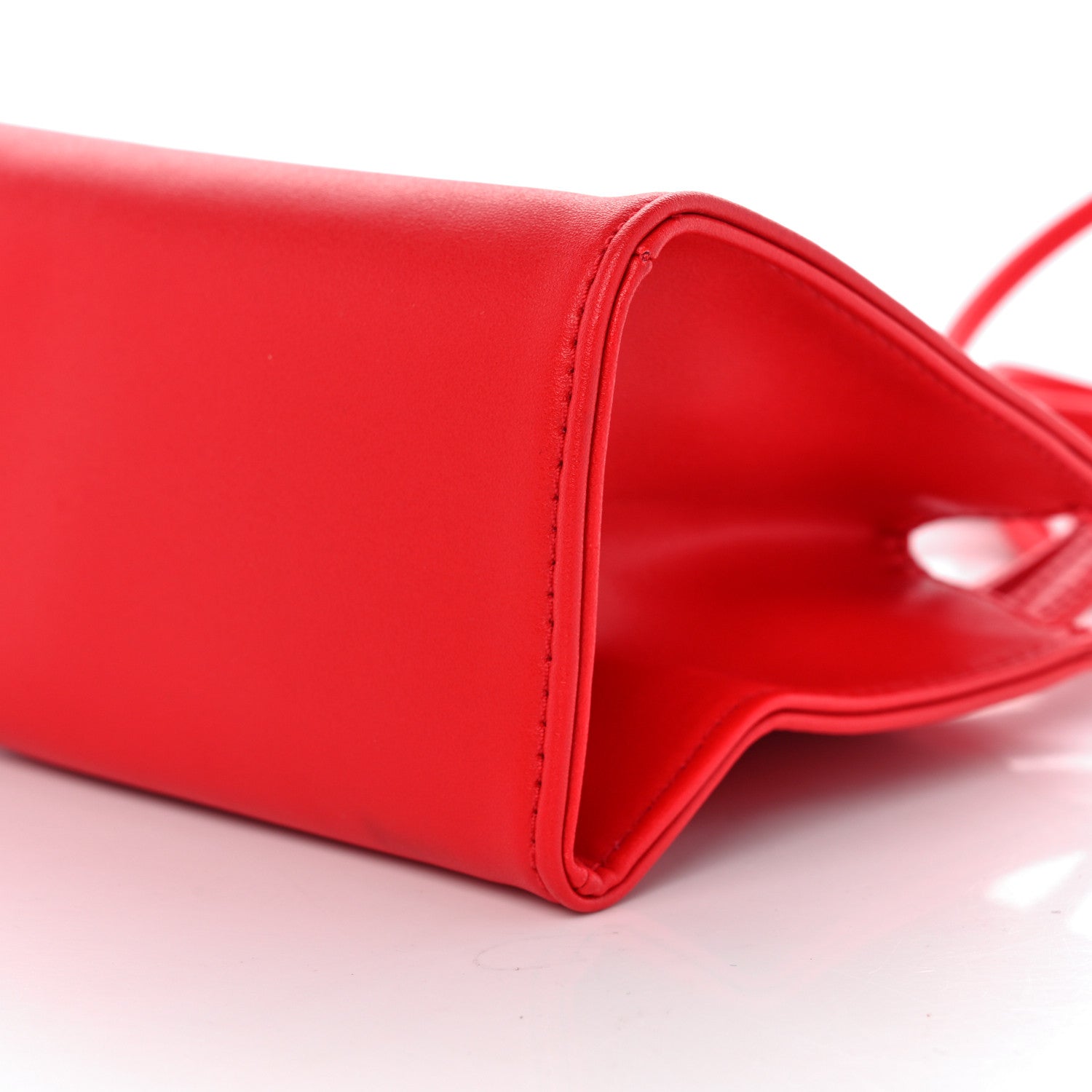 Telfar Vegan Leather Small Shopping Bag Red 9 of 9