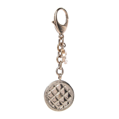 Chanel Quilted CC Key Chain Gold 1 of 5