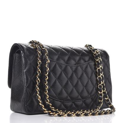Chanel Caviar Quilted Medium Double Flap Black 4 of 9