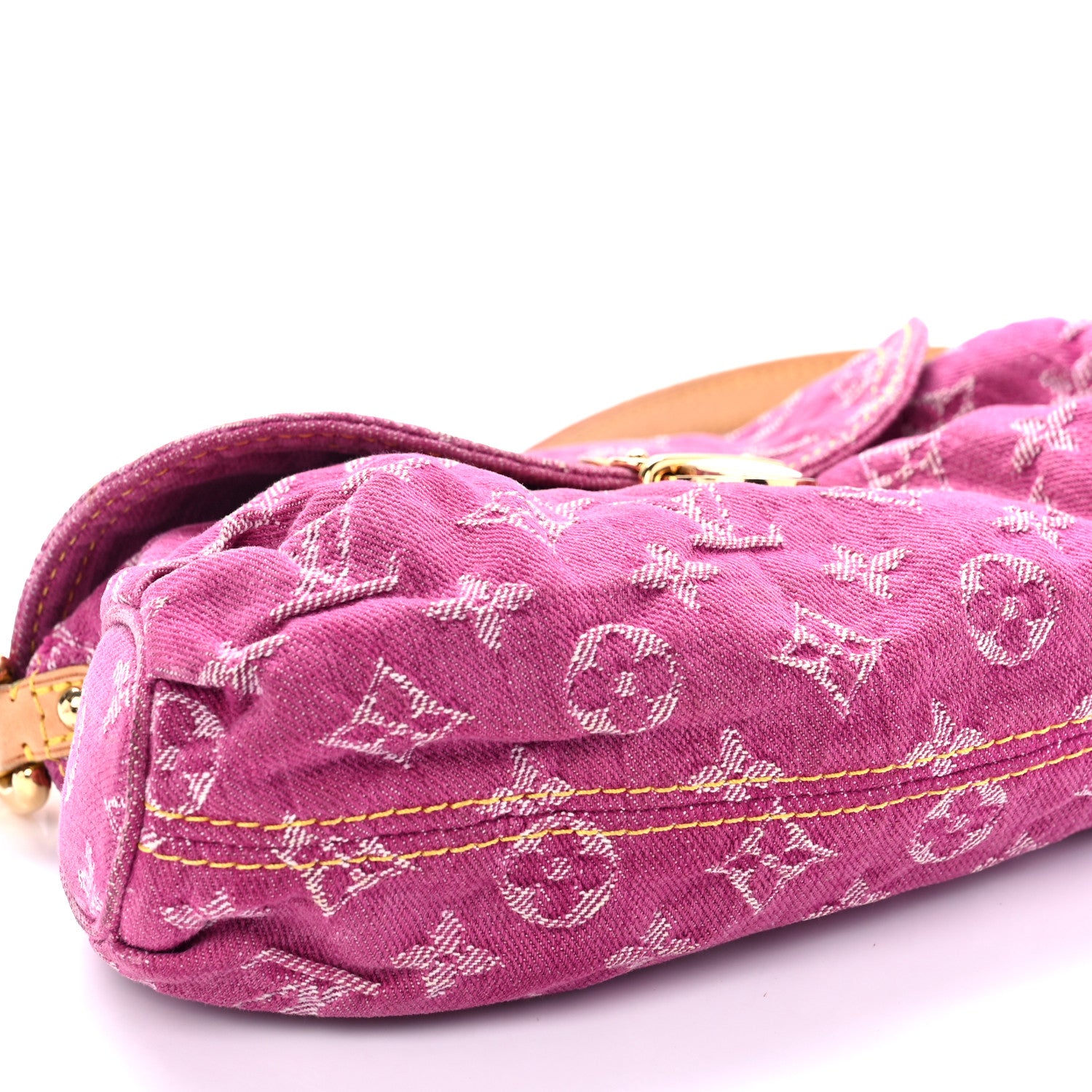 Louis Vuitton Monogram Denim Mini Pleaty Fuchsia 7 of 8