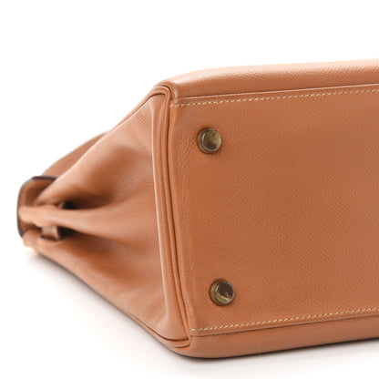 Hermes Courchevel Kelly Retourne 28 Gold 9 of 13