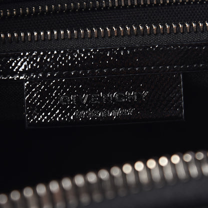 Givenchy Textured Patent Calfskin Small Antigona Black 8 of 9