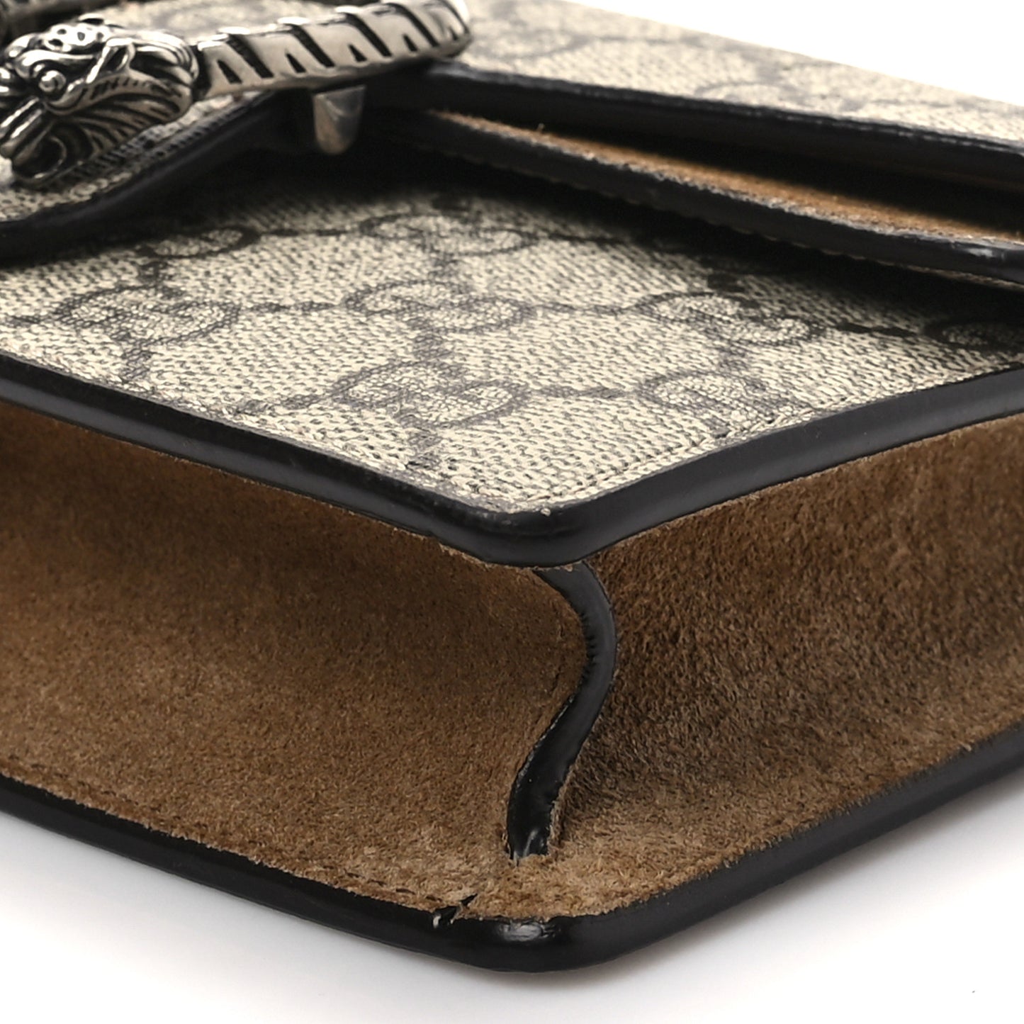 GG Supreme Monogram Super Mini Dionysus Shoulder Bag Taupe