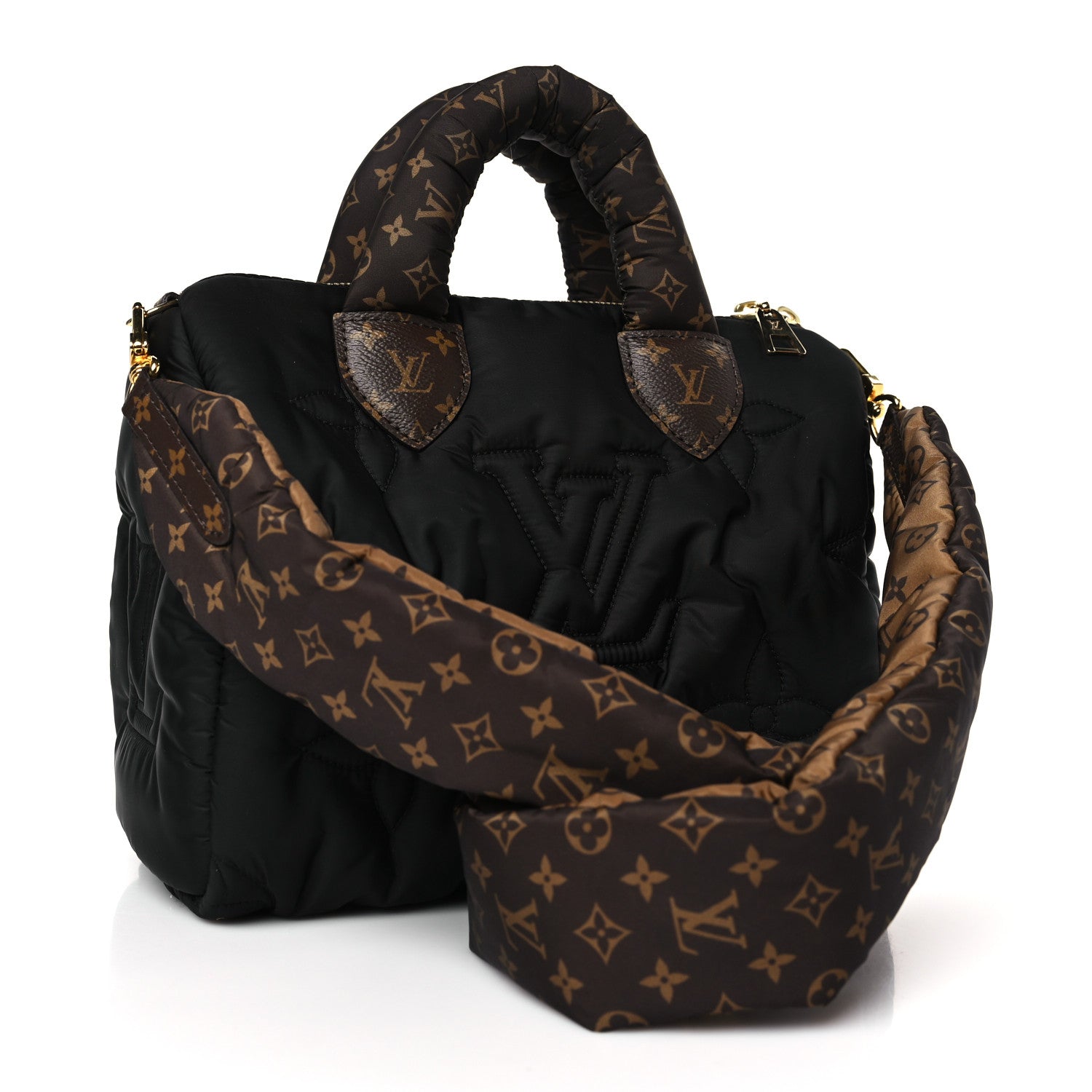 Louis Vuitton Econyl Mini Monogram Pillow Speedy Bandouliere 25 Black 3 of 8