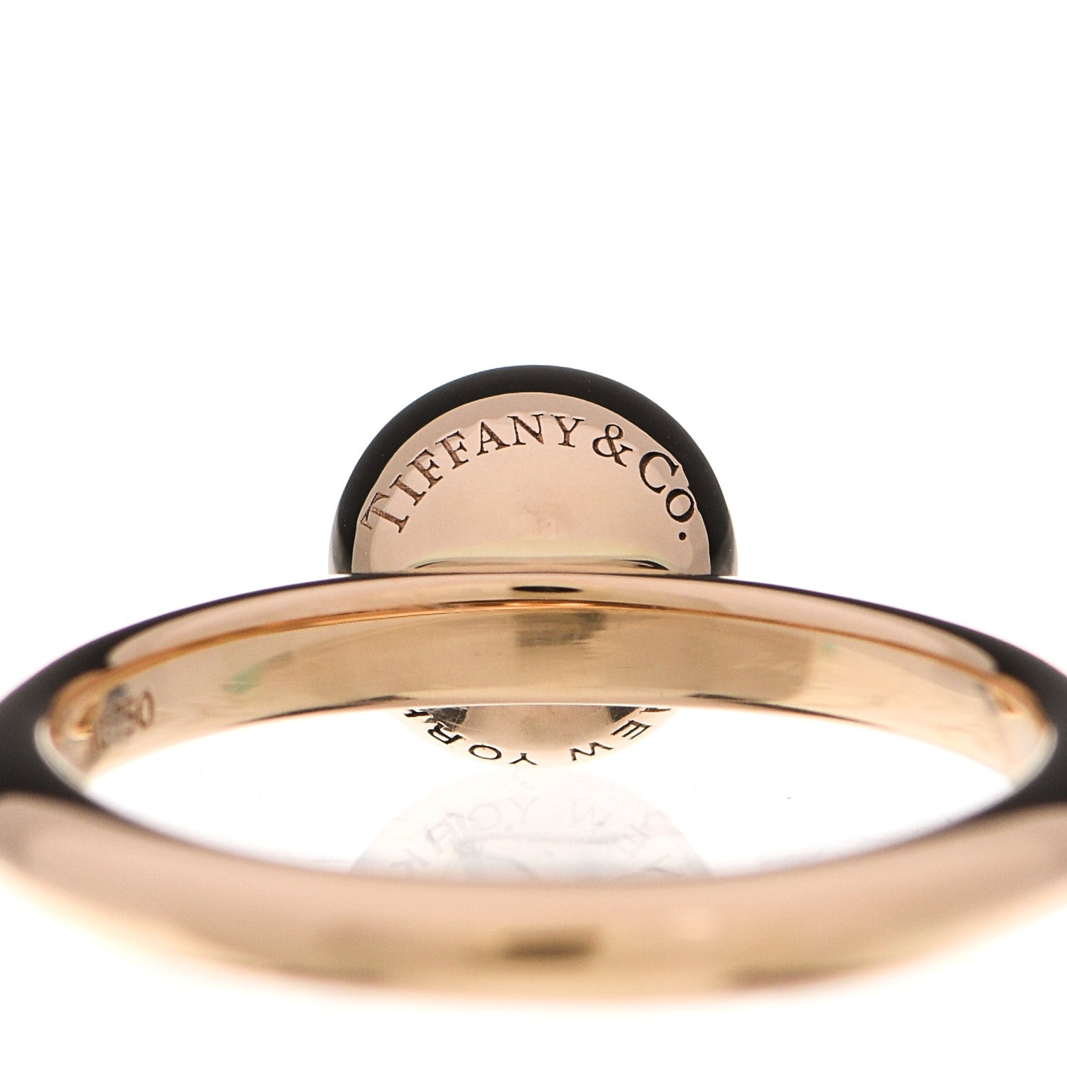 Tiffany 18K Rose Gold 8mm HardWear Ball Ring 54 7 5 of 7